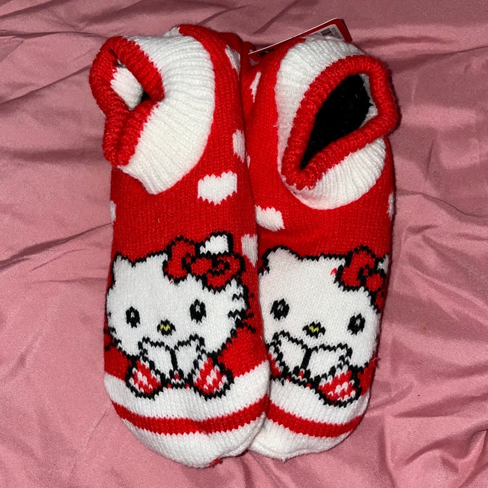 Hello Kitty Valentines Slipper Socks